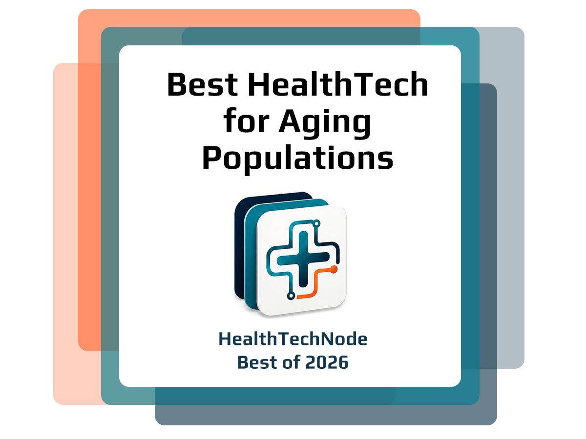 2026 Best HealthTech for Aging Populations Award Best of 2026 HealthTech for Aging Populations award badge